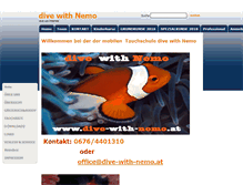 Tablet Screenshot of dive-with-nemo.at